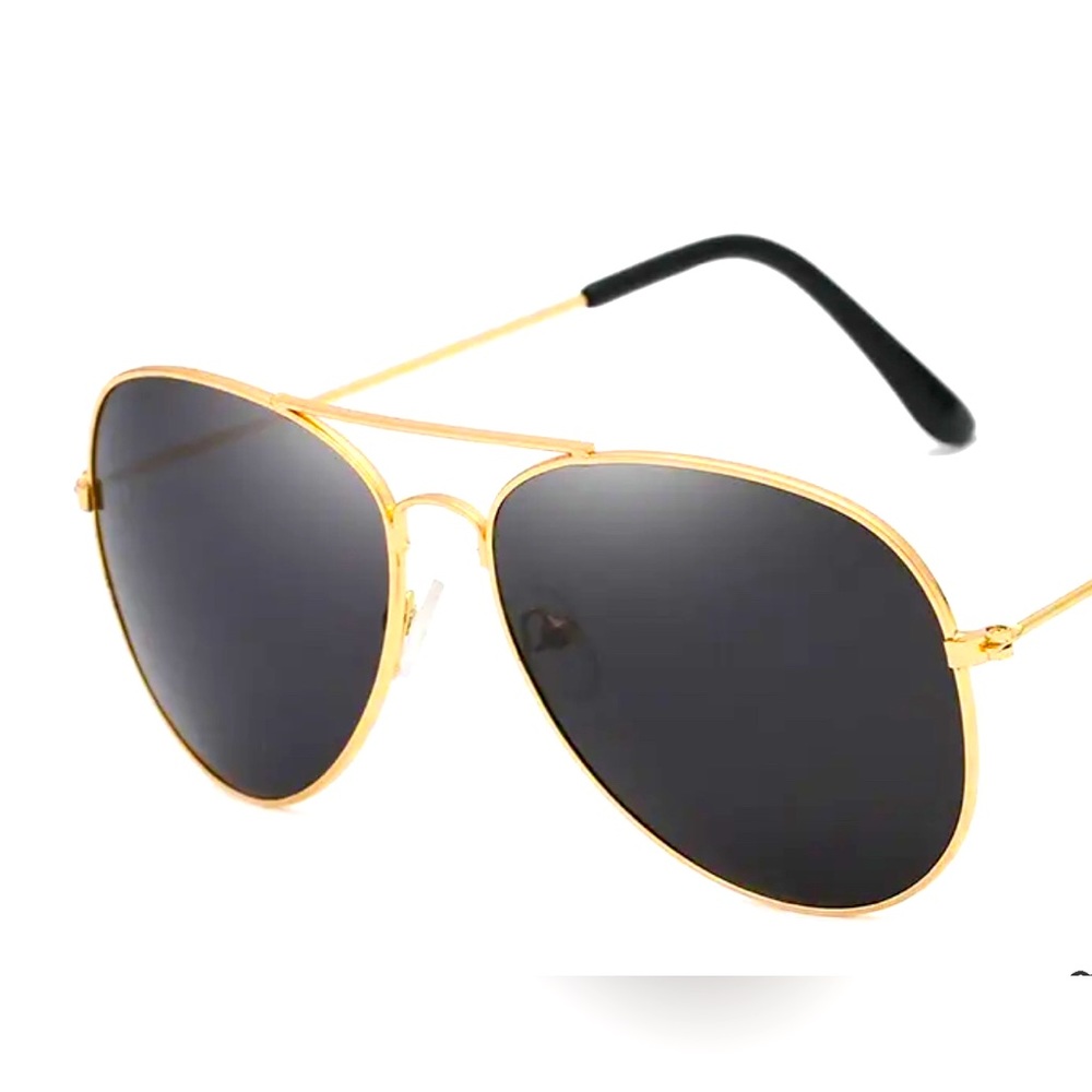 Aviator Sunglasses Rose Gold and Black Unisex